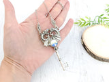 Dragon's Embrace Skeleton Key Necklace