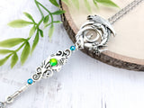 Serpent Scepter Skeleton Key Necklace