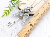Ethereal Guardian Skeleton Key Necklace