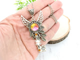 Garden Serenity Skeleton Key Necklace