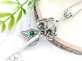 Secret Garden Skeleton Key Necklace