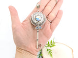 Sacred Flora Skeleton Key Necklace