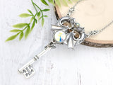 Dragon's Embrace Skeleton Key Necklace
