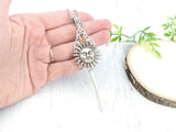 Blissful Sunfire Skeleton Key Necklace