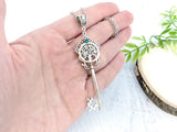 Enchanted Growth Skeleton Key Necklace