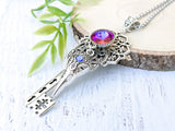 Raven's Lament Skeleton Key Necklace