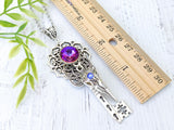 Raven's Lament Skeleton Key Necklace