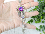 Raven's Lament Skeleton Key Necklace
