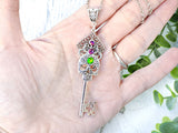 Dark Whispers Skeleton Key Necklace
