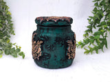 Gothic Cat Skull Apothecary Jar