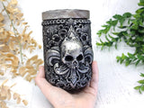 Silver Skull Apothecary Jar