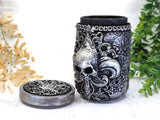 Silver Skull Apothecary Jar