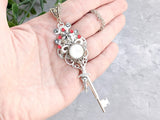 Pale Elf Skeleton Key Necklace