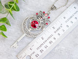 Infernal Heart Skeleton Key Necklace
