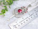 Infernal Heart Skeleton Key Necklace