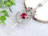 Infernal Heart Skeleton Key Necklace