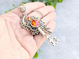 Ranger's Fire Skeleton Key Necklace