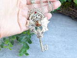 Darkwing Skeleton Key Necklace