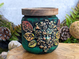 Green Woman Apothecary Jar