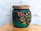 Green Woman Apothecary Jar