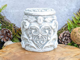 Stone Heart Apothecary Jar