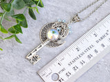 Moon Maiden Skeleton Key Necklace