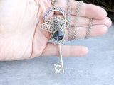 Necromancer Skeleton Key Necklace