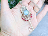 Bloodbound Skeleton Key Necklace