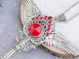 Devil You Know Skeleton Key Necklace