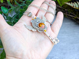 Hero's Oath Skeleton Key Necklace