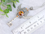 Hero's Oath Skeleton Key Necklace