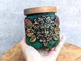 Green Woman Apothecary Jar