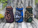 Keyhole Apothecary Jar Set of 3 - Handcrafted Pagan Witchy Decor Bottles