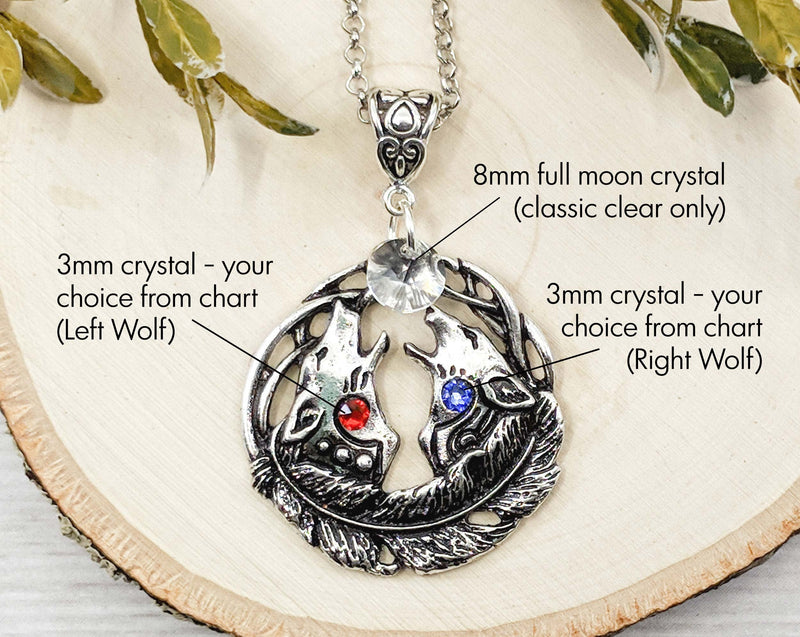 Moon Necklace | Druzy crystal necklace