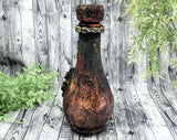 Green Woman Greenman Apothecary Jar - Handcrafted Pagan Witchy Decor Bottle