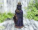 Raven Crow Skull Apothecary Jar - Handcrafted Pagan Witchy Decor Bottle
