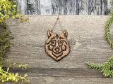 Wolf Totem Yule Christmas Tree Ornament - Copper - Witchy Decor