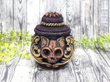 Cat Skull Gothic Apothecary Jar