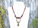 Deer Stag Cernunnos Beaded Necklace - Witchy Jewelry