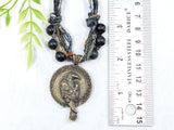 Raven Crow Viking Pagan Beaded Necklace - Witchy Jewelry