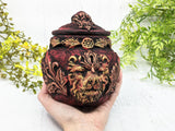 Lion Head Apothecary Jar - Handcrafted Pagan Witchy Decor Bottle