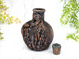 Copper Starfish Ocean Apothecary Jar - Handcrafted Pagan Witchy Decor Potion Bottle