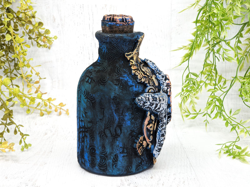 Starfish Sea Witch Apothecary Jar - Handcrafted Pagan Witchy Decor Bottle